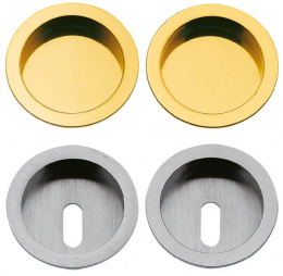 Ручка для раздвижных дверей FRASCIO A – pair of round niches with or without key hole